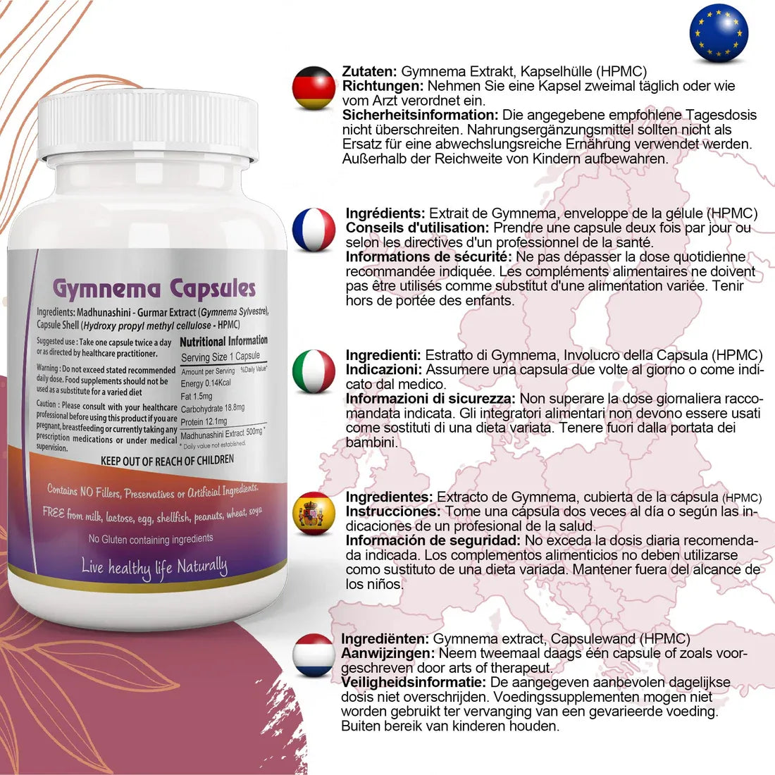 Aaponminimarket Gymnema Sylvestre (Madhunaashini) Capsule