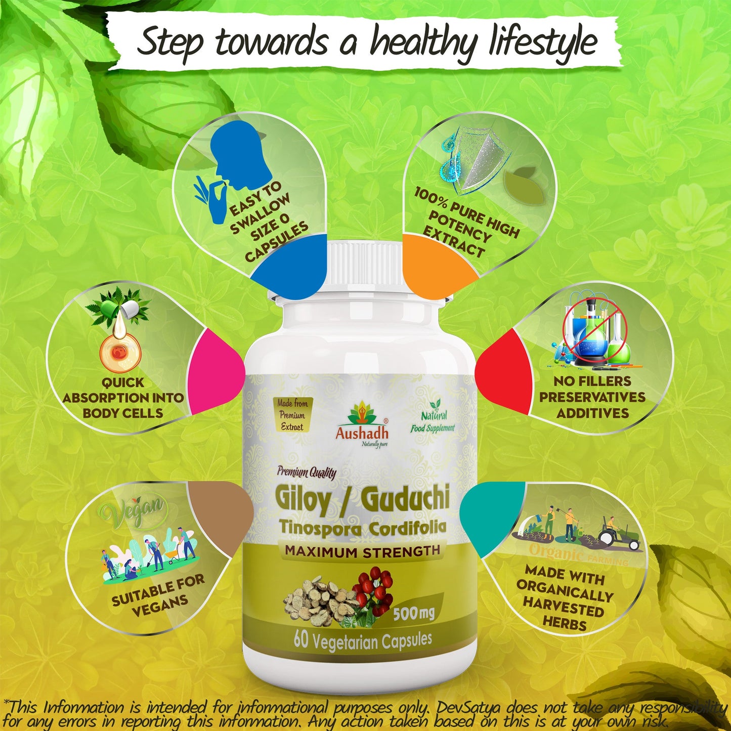 Aapon Mini Market Ltd Giloy Guduchi Capsule (Tinospora Cordifolia)