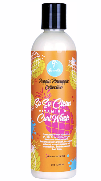 Curls Poppin Pineapple So So Clean Vitamin C Curl Wash 236 ml-3