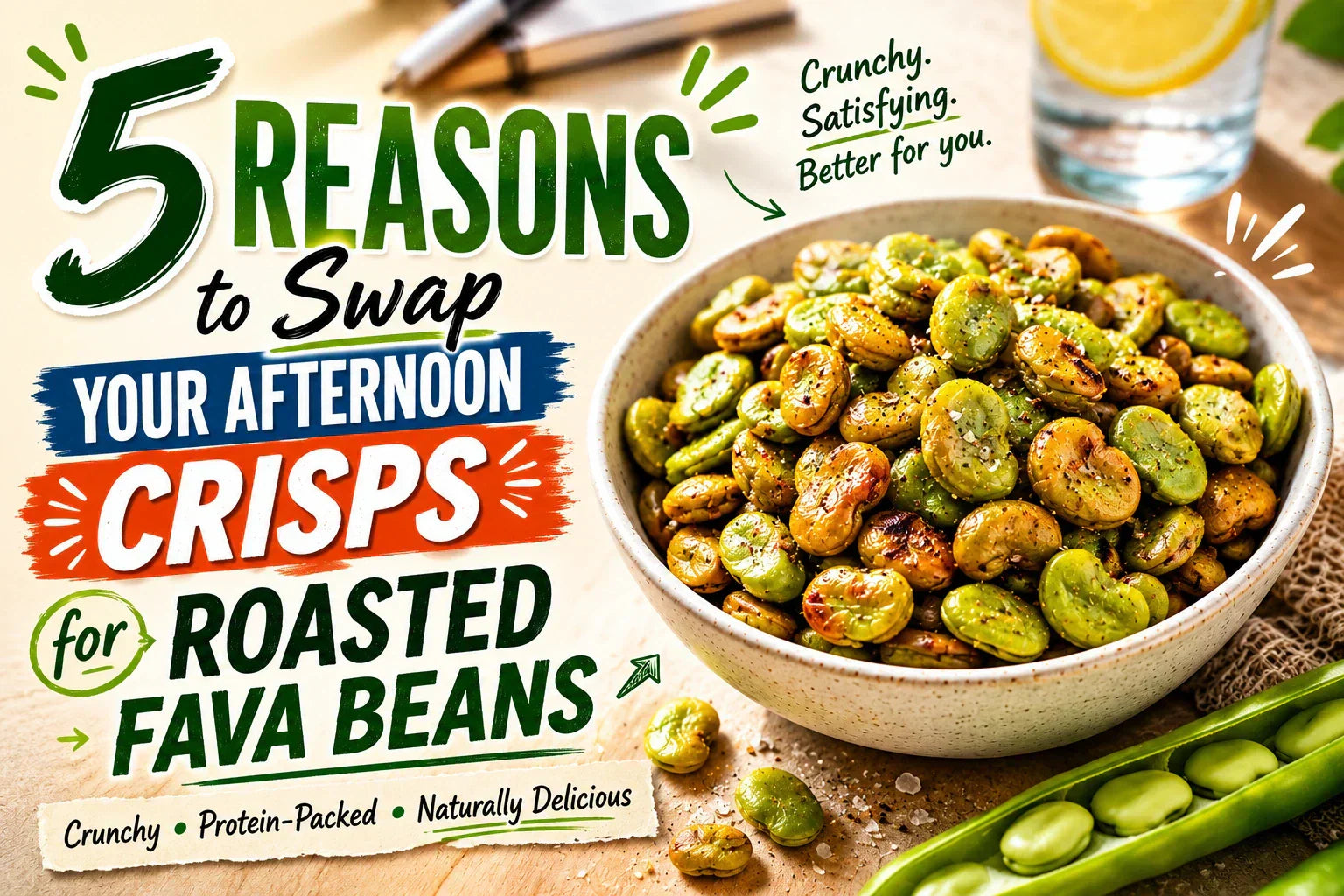 5 Reasons to Swap Your Afternoon Crisps for Roasted Fava Beans