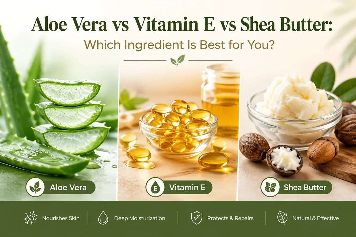 Aloe Vera vs Vitamin E vs Shea Butter Which Ingredient Is Best for You