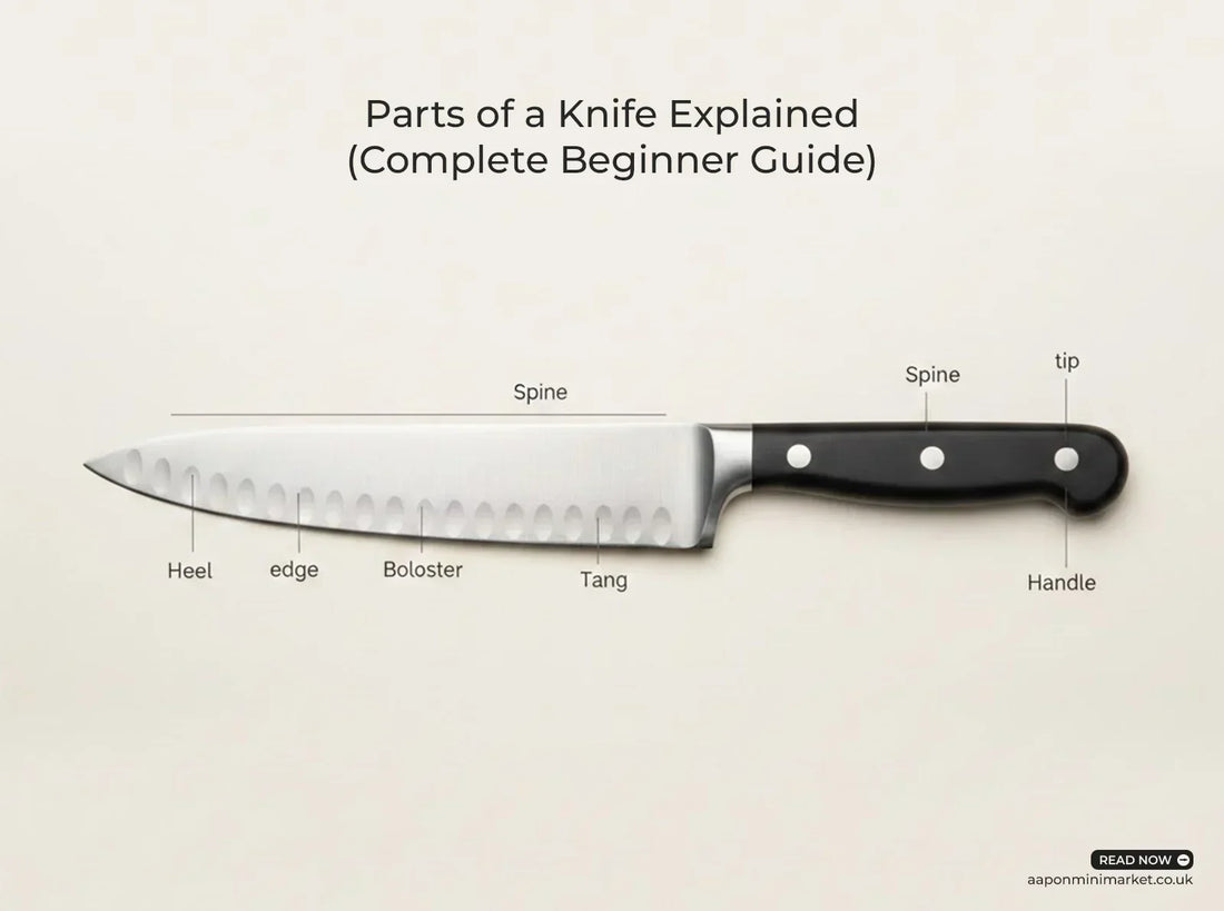 aapon mini  market Parts of a Knife Explained 
