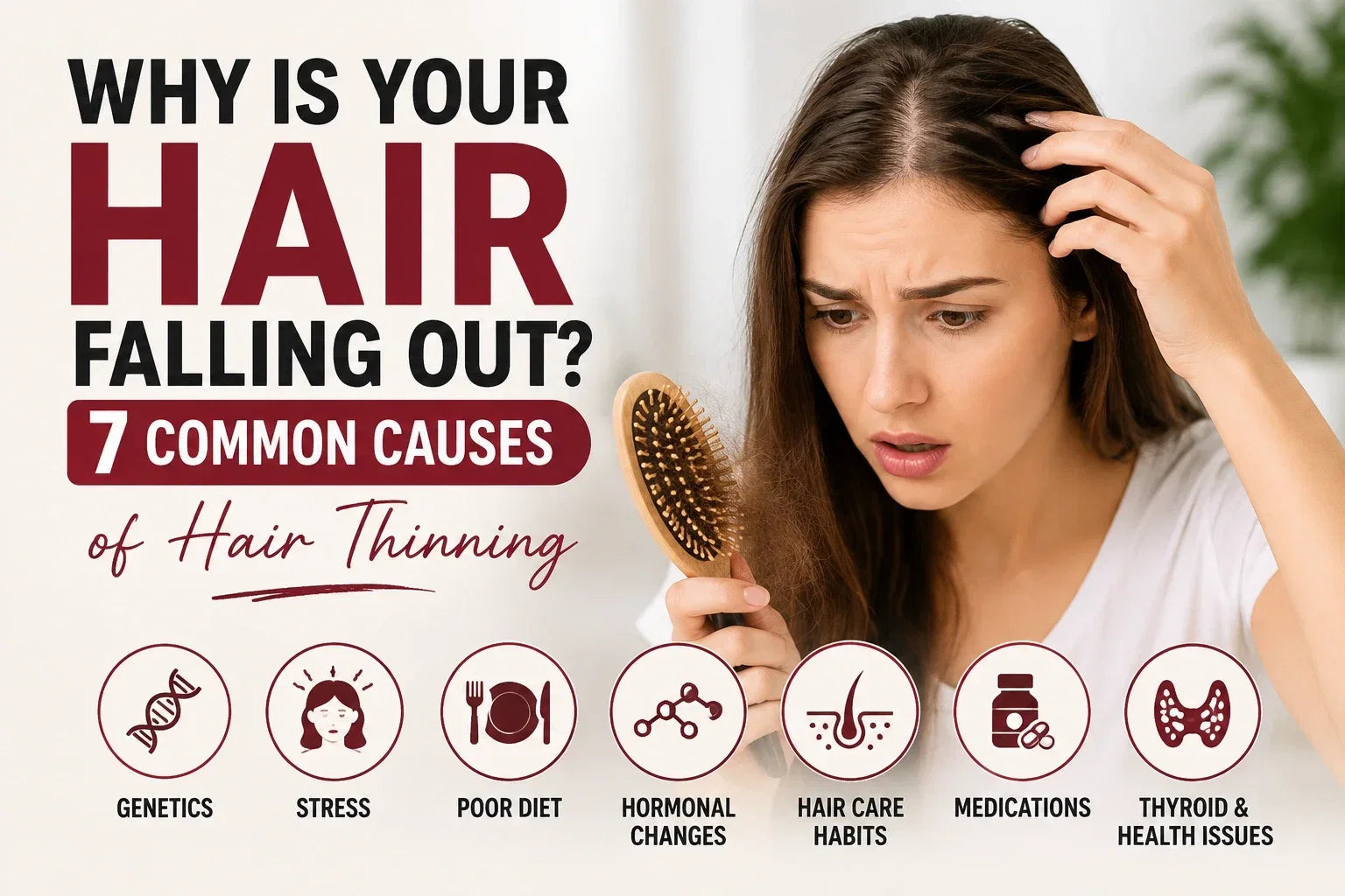 Why Is Your Hair Falling Out? 7 Common Causes of Hair Thinning