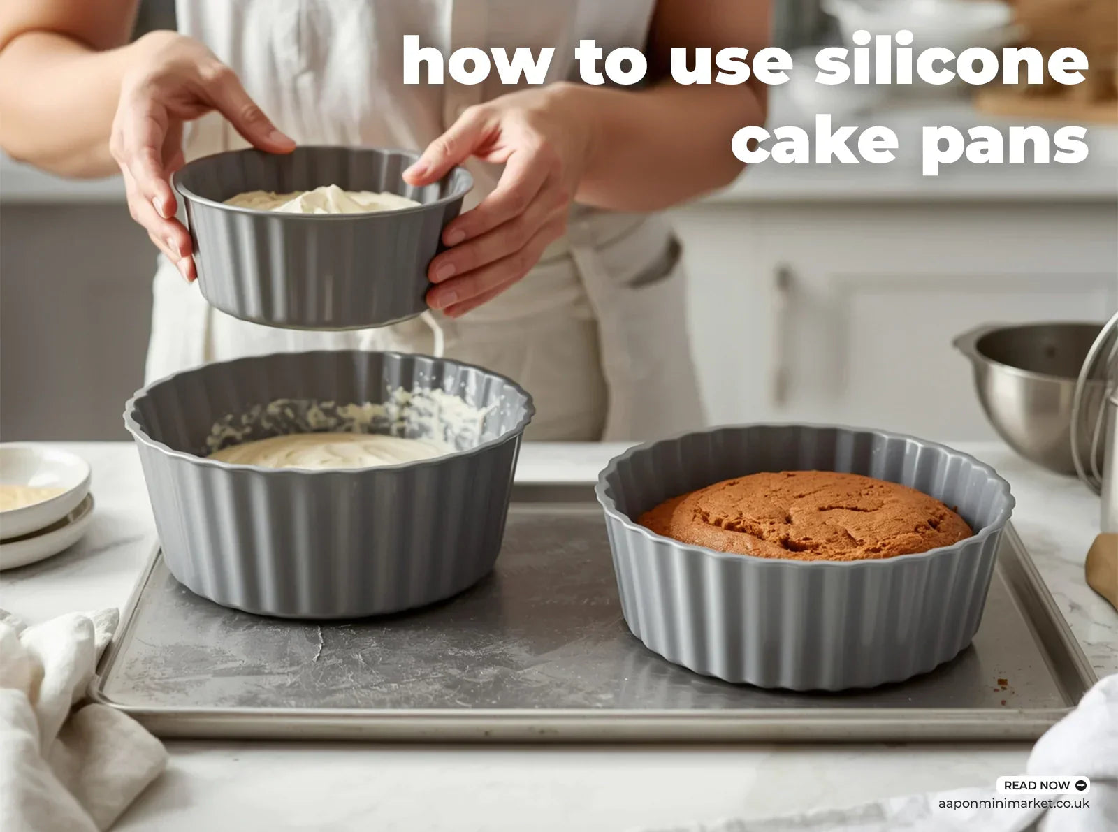aapon mini market How to Use Silicone Cake Pans