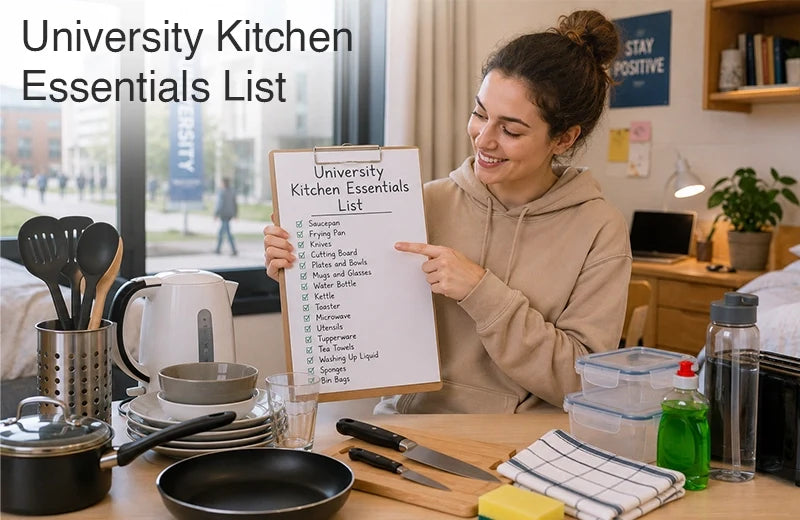 University kitchen essentials list