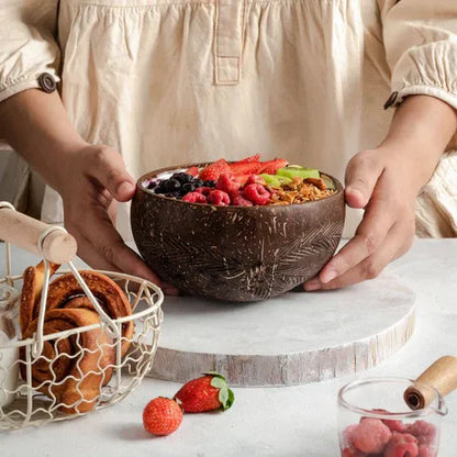 Aapon Mini Market Coconut Bowls & Spoons Set