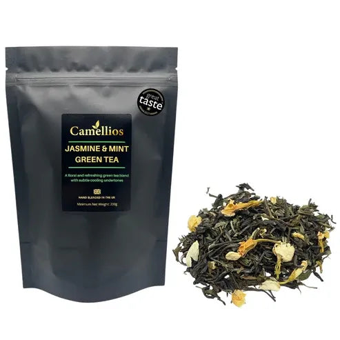 Aapon Mini Market Jasmine & Mint Green Tea - Loose Leaf