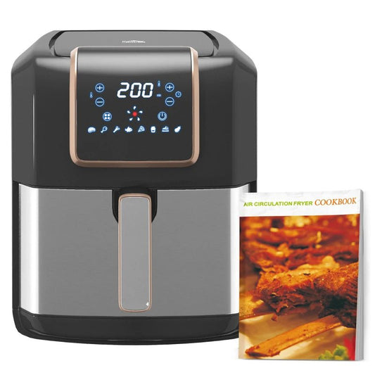1700W 6.5L Air Fryer, Air Fryer Oven with Digital Display, Adjustable Temperature, Timer & Nonstick Basket for Oil | HOMCOM - Aapon Mini Market Ltd