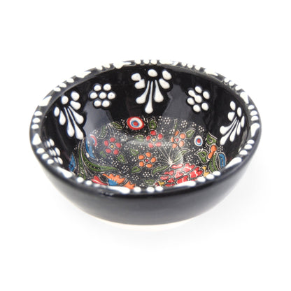 Handmade Ceramic Bowl Tulip Black 8cm-1