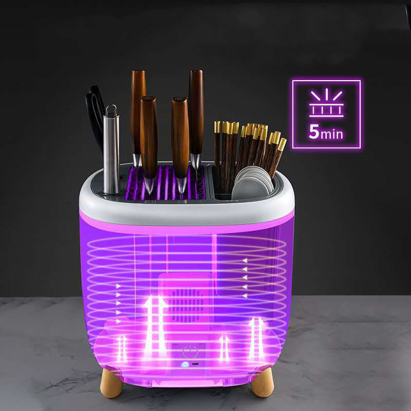Mini UV Knife Sterilizer Rack for Cutlery and Tableware Storage-3