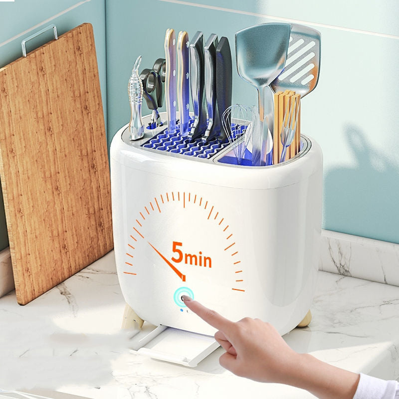 Mini UV Knife Sterilizer Rack for Cutlery and Tableware Storage-4