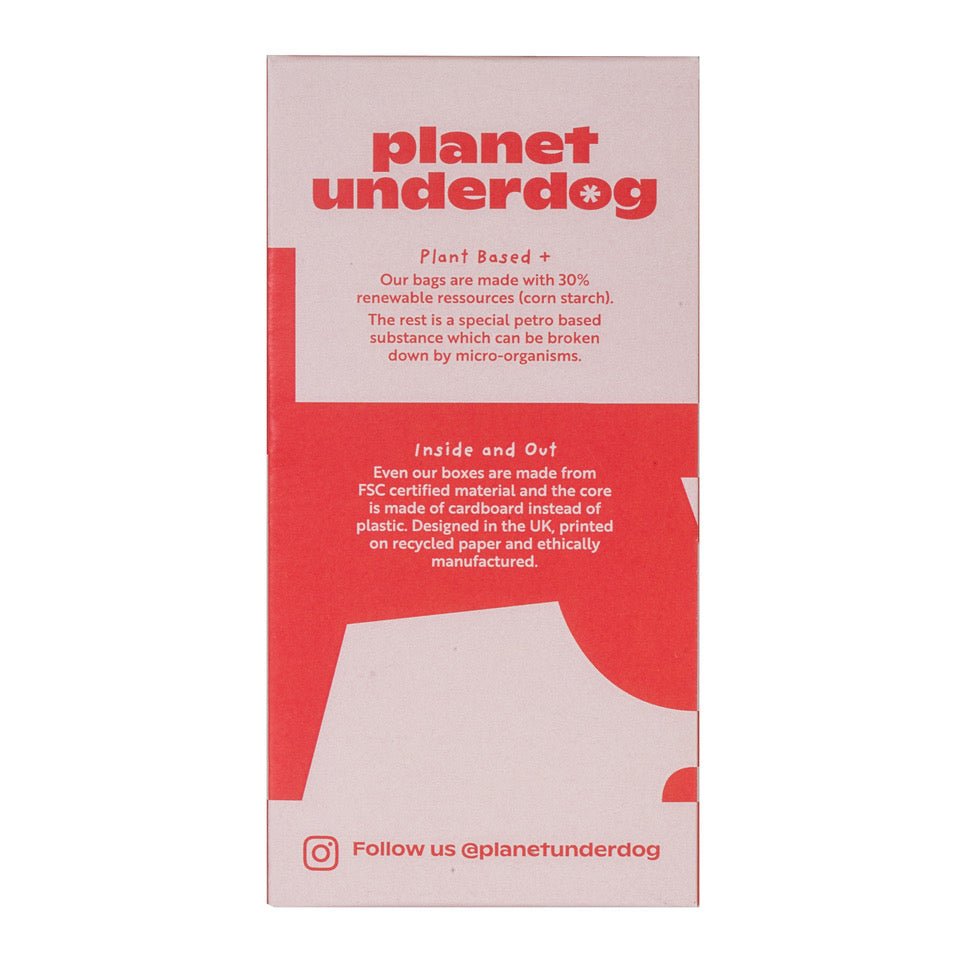 60 Planet Underdog Compostable Dog Poop Bags - Red Box - Aapon Mini Market Ltd