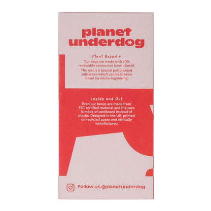 60 Planet Underdog Compostable Dog Poop Bags - Red Box - Aapon Mini Market Ltd