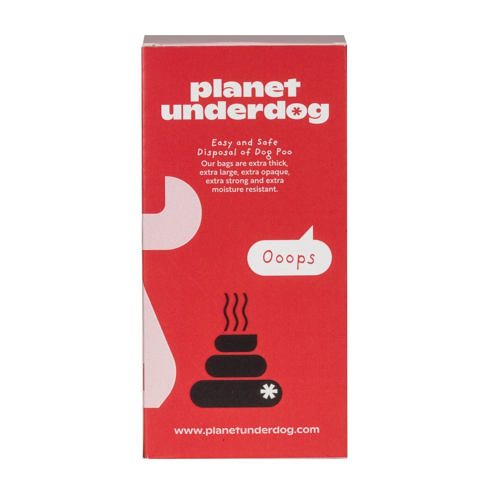 60 Planet Underdog Compostable Dog Poop Bags - Red Box - Aapon Mini Market Ltd