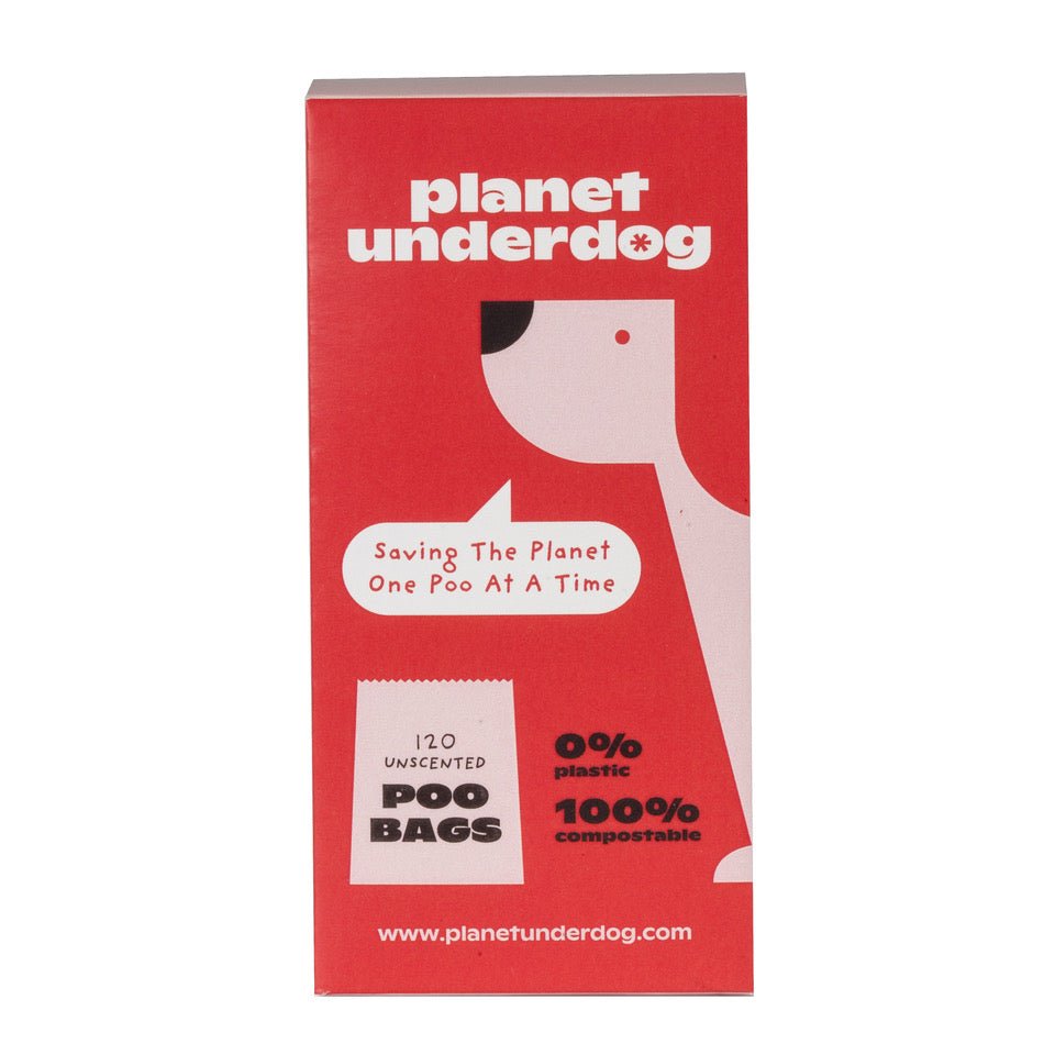 60 Planet Underdog Compostable Dog Poop Bags - Red Box - Aapon Mini Market Ltd
