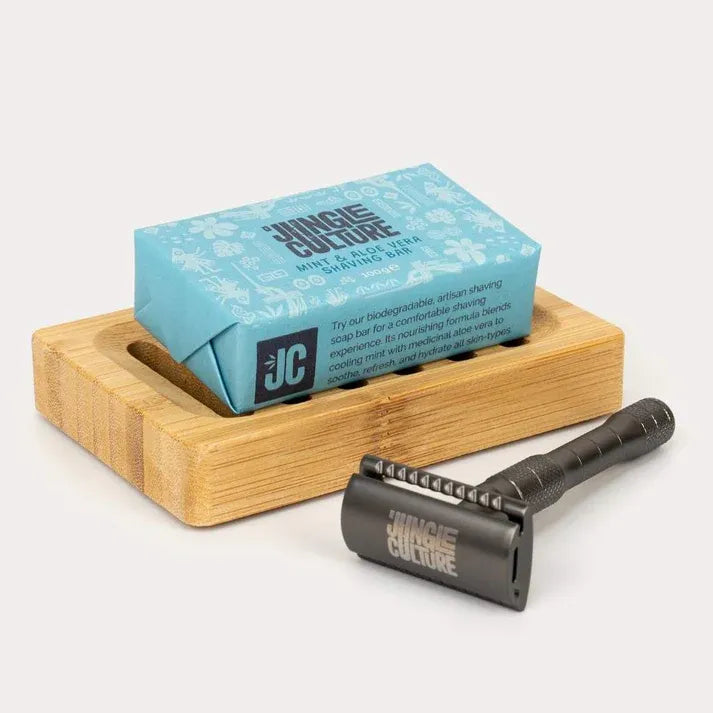 Aapon Mini Market Plastic-Free Natural Shaving Soap Bar (100g)