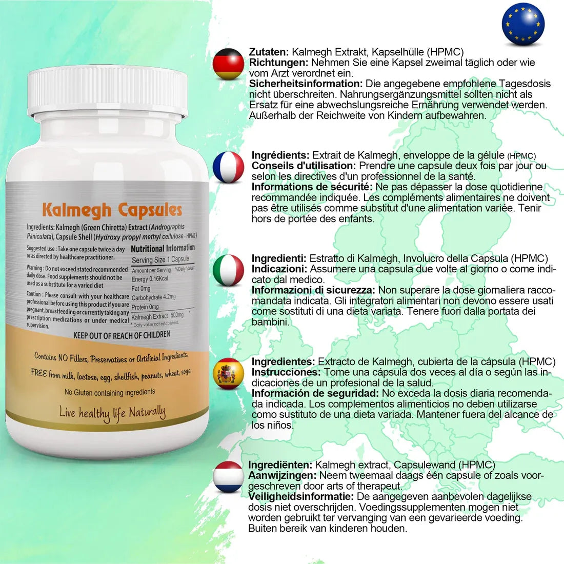 Aaponminimarket Andrographis Kalmegh Chirata Capsule
