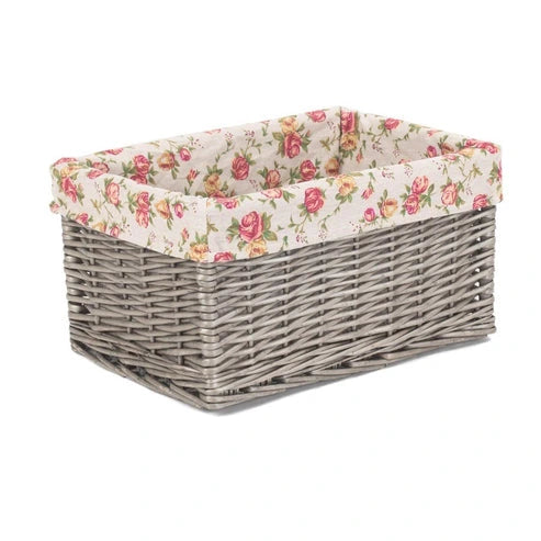 Aaponminimarket Antique Wash Garden Rose Wicker Storage Baskets