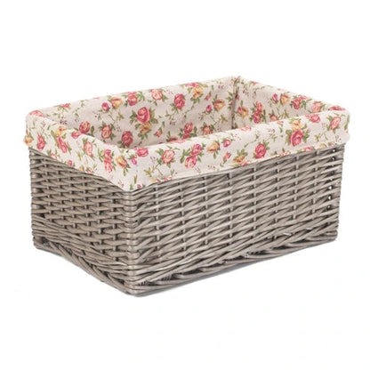 Aaponminimarket Antique Wash Garden Rose Wicker Storage Baskets