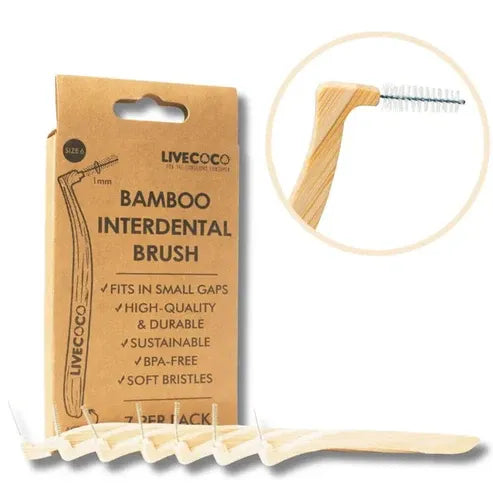 Aaponminimarket Bamboo Interdental Brushes 7 Pack