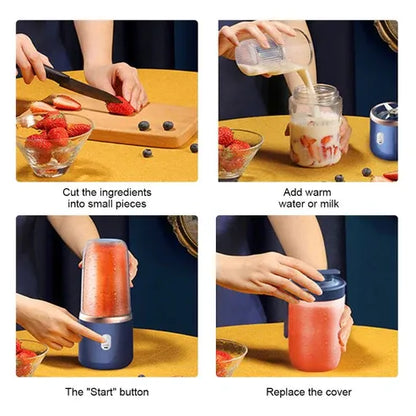 Aaponminimarket Electric 6-Blade Juice Blender