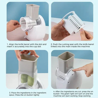 Aaponminimarket Electric Rotary Vegetable Grater