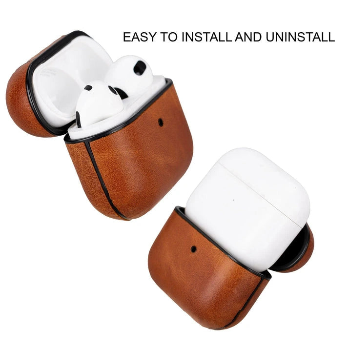 Aaponminimarket Gillette Leather Case for AirPods 3