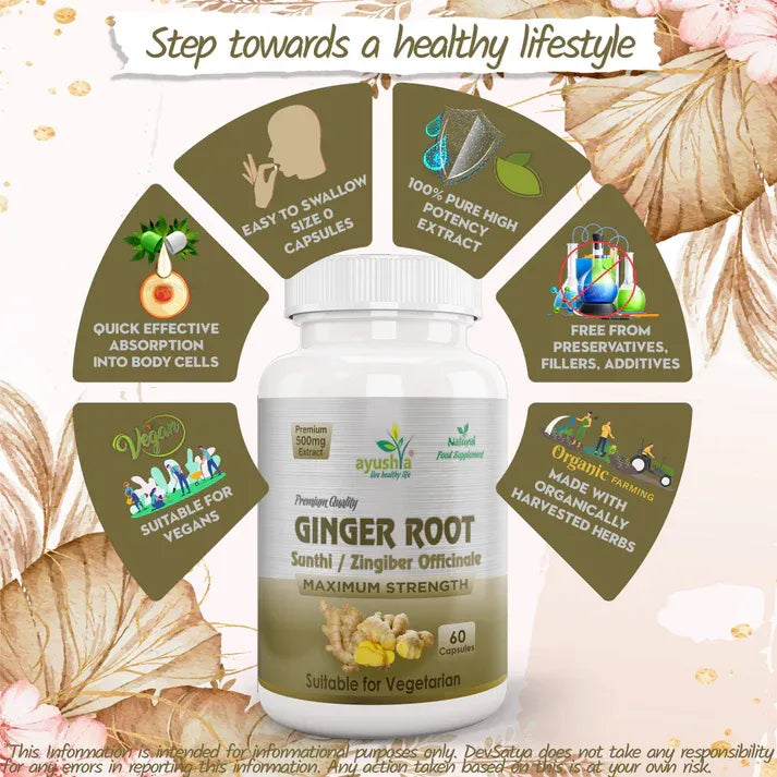 Aaponminimarket Ginger Root (Sunthi) Capsule