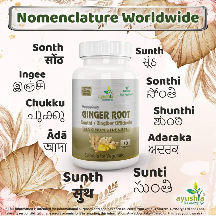 Aaponminimarket Ginger Root (Sunthi) Capsule