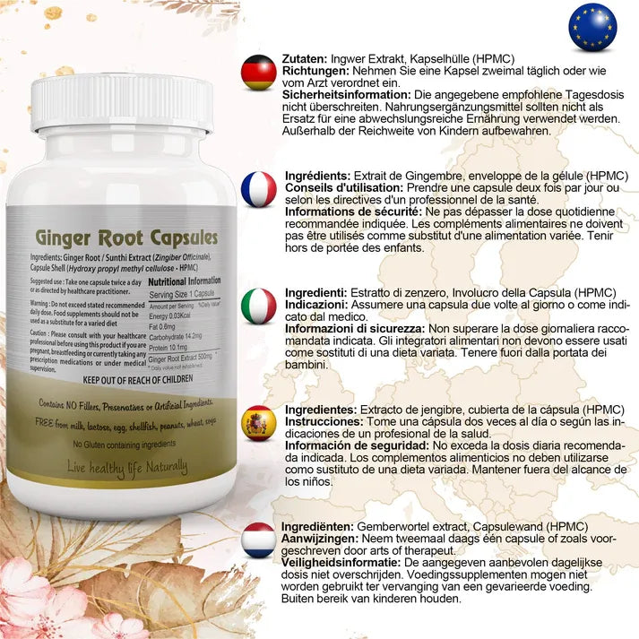 Aaponminimarket Ginger Root (Sunthi) Capsule