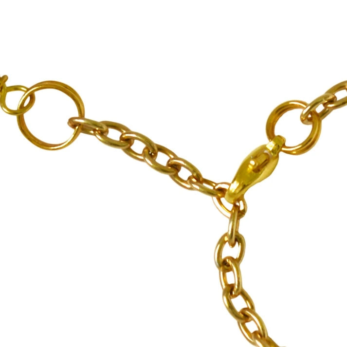 Aaponminimarket Gold freshwater pearl adjustable bracelet or anklet on gold plated chain | by Ifemi Jewels