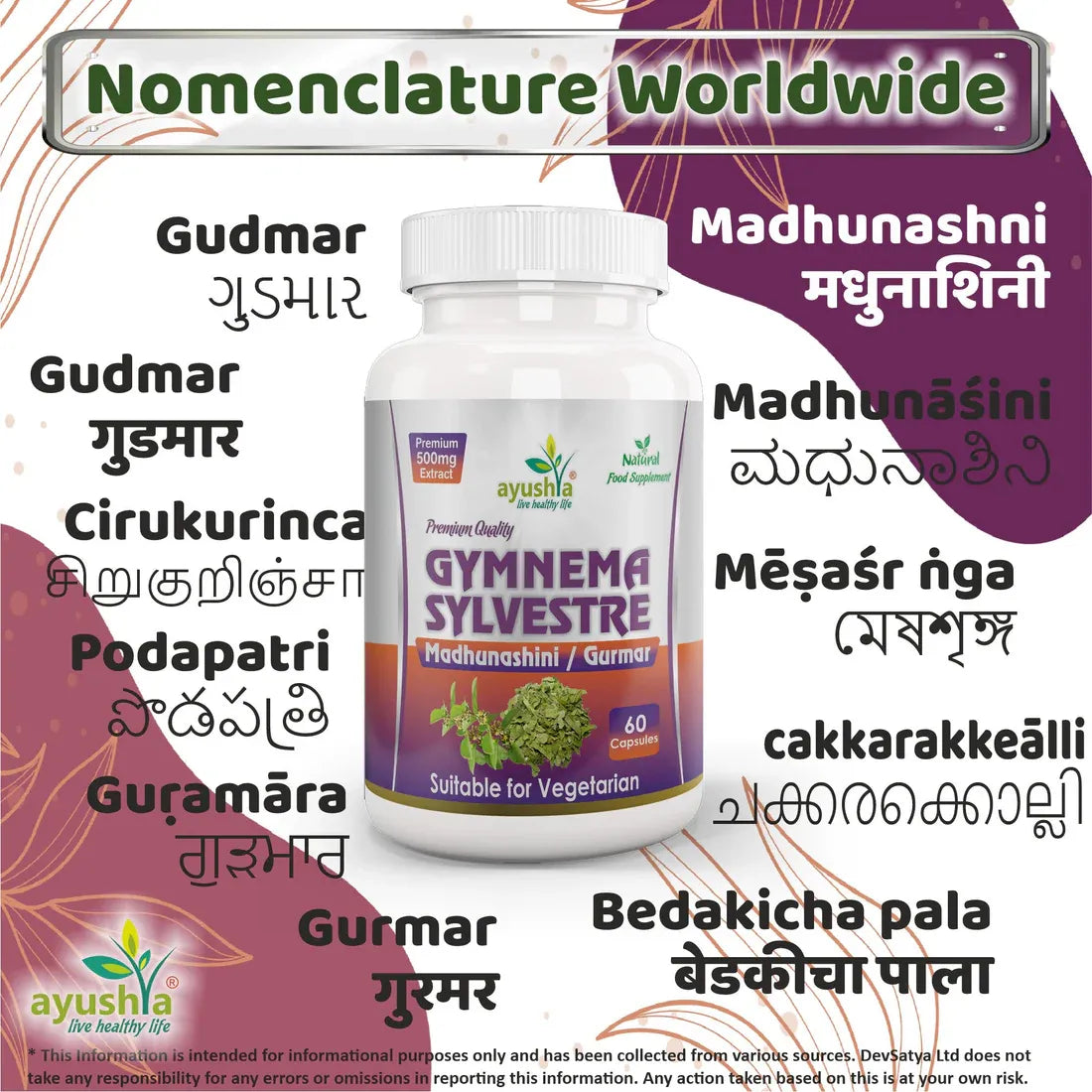 Aaponminimarket Gymnema Sylvestre (Madhunaashini) Capsule