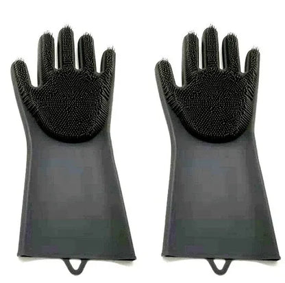 Aaponminimarket Heat-Resistant Silicone Kitchen Gloves