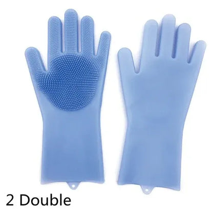 Aaponminimarket Heat-Resistant Silicone Kitchen Gloves