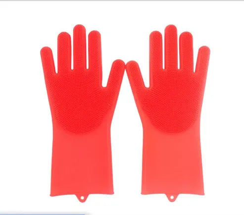 Aaponminimarket Heat-Resistant Silicone Kitchen Gloves