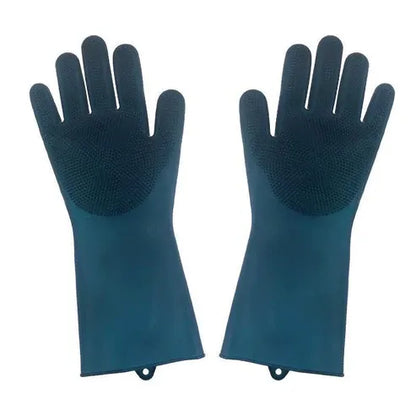 Aaponminimarket Heat-Resistant Silicone Kitchen Gloves