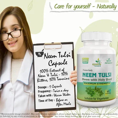 Aaponminimarket Neem Tulsi Capsule