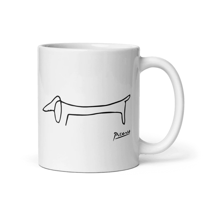 Aaponminimarket Pablo Picasso Dachshund Dog (Lump) Artwork Mug