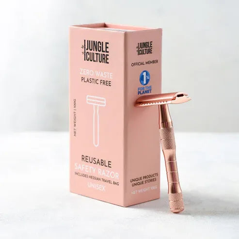 Aaponminimarket Rose Gold or Black Reusable Safety Razor