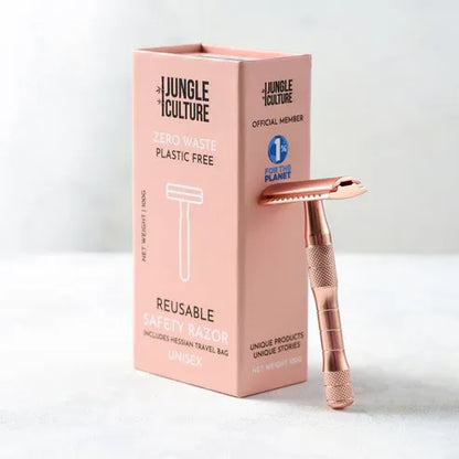 Aaponminimarket Rose Gold or Black Reusable Safety Razor