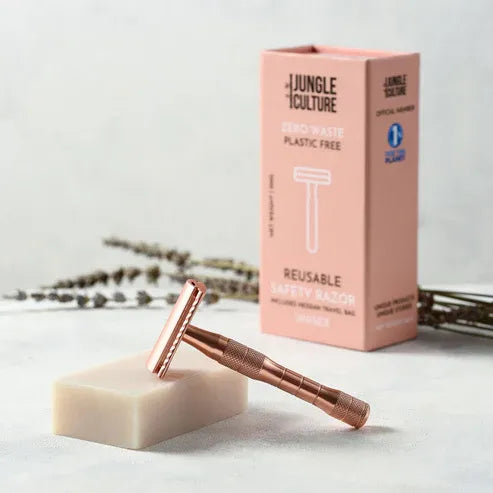 Aaponminimarket Rose Gold or Black Reusable Safety Razor