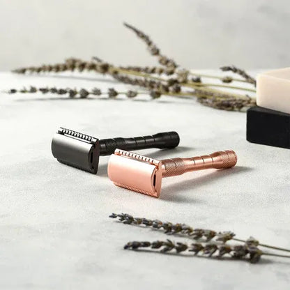 Aaponminimarket Rose Gold or Black Reusable Safety Razor