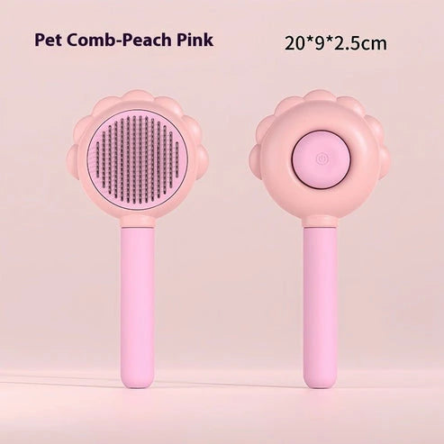 Aaponminimarket Self-Cleaning Pet Brush Comb with Spray