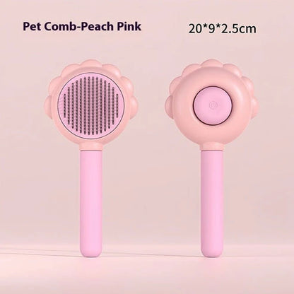 Aaponminimarket Self-Cleaning Pet Brush Comb with Spray