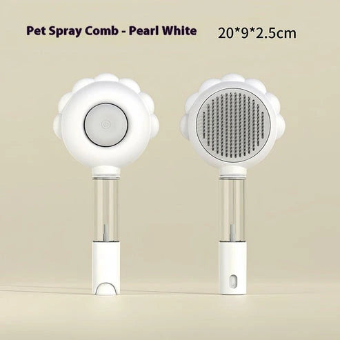 Aaponminimarket Self-Cleaning Pet Brush Comb with Spray