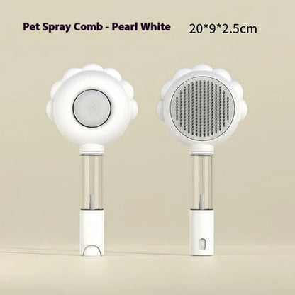 Aaponminimarket Self-Cleaning Pet Brush Comb with Spray