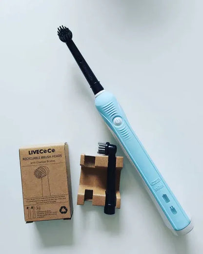Aaponminimarket Sustainable Toothbrush Heads + Eco-Floss Bundle