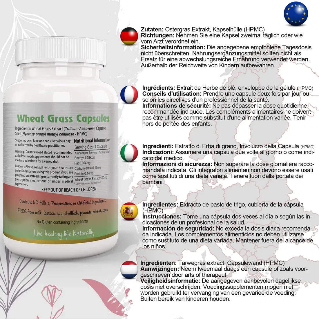 Aaponminimarket Wheat Grass Capsule
