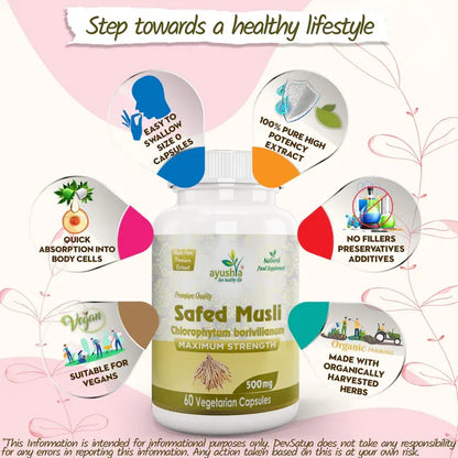 Aaponmoinimarket Safed Musli Capsule (Chlorophytum Borivilianum)