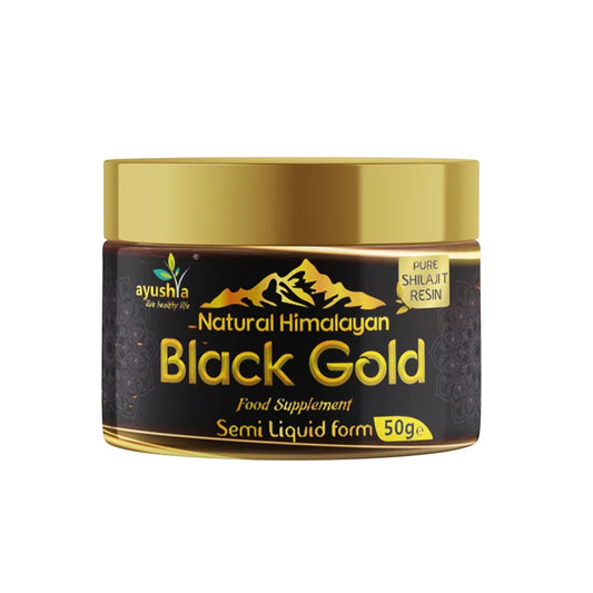 Black Gold Pure Himalayan Shilajit Resin, Natural Source of Fulvic Acid - 50 grm Aapon Mini Market Ltd
